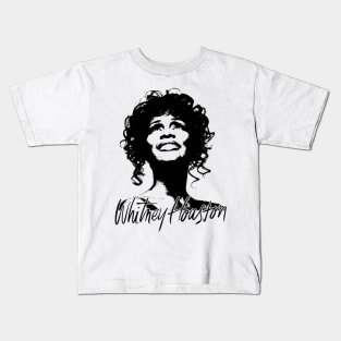 Whitney Houston 80s 90s Music Singer Kids T-Shirt